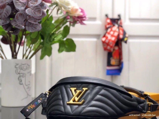 Official oldcobbler VUITTON NEW WAVE BUMBAG LOUIS 0801
